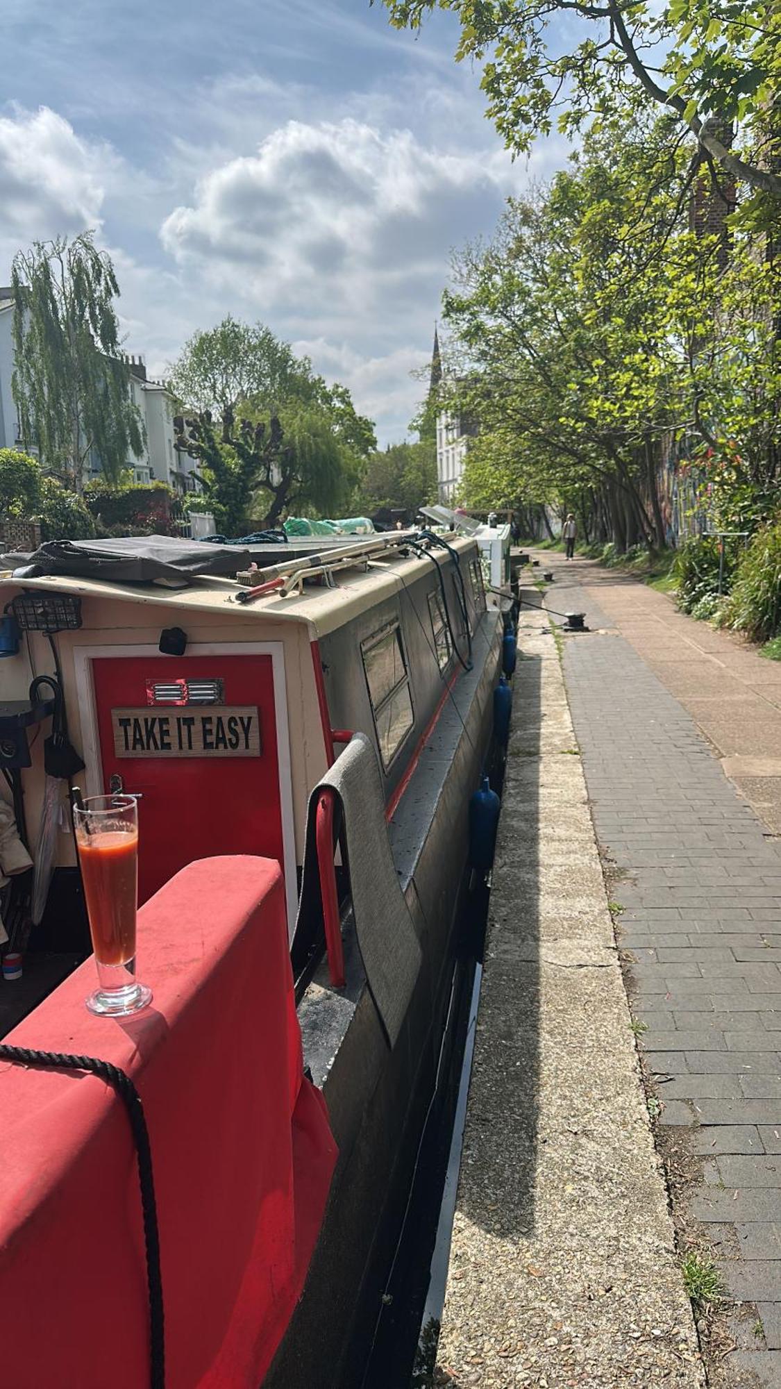Canal Boat In Botel *