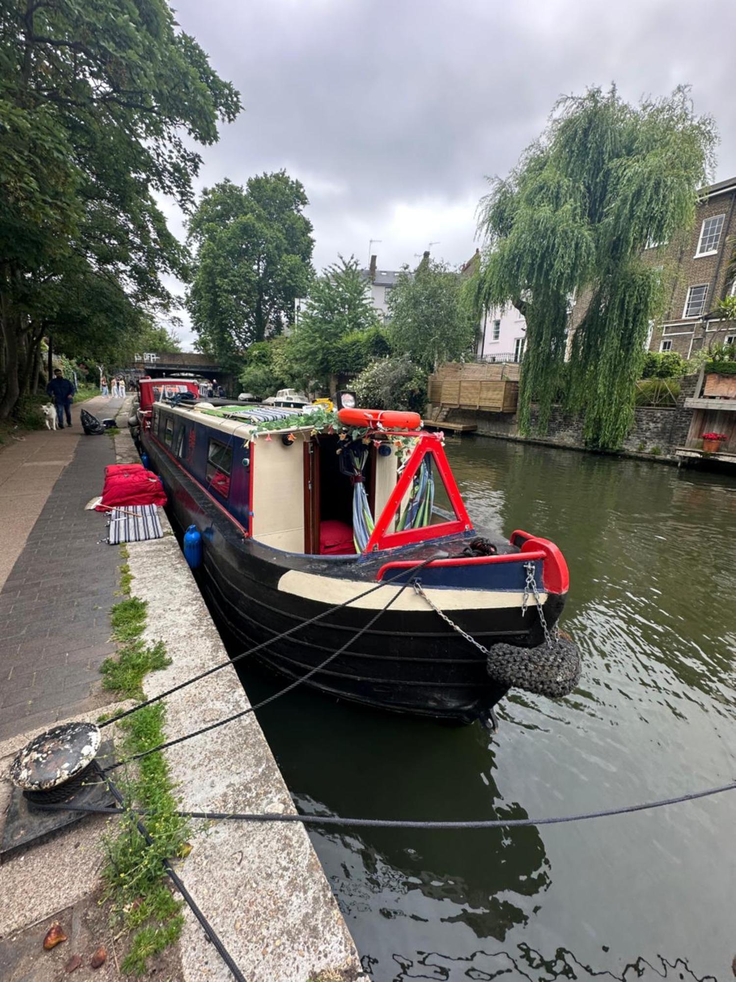 Canal Boat In Botel *